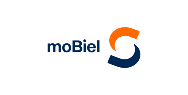 Logo von moBiel auf weißer Fläche