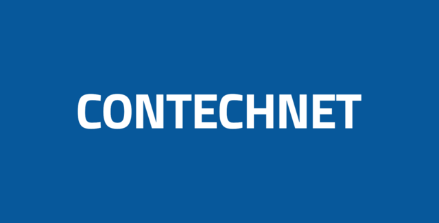 Schriftzug CONTECHNET auf weißer Fläche