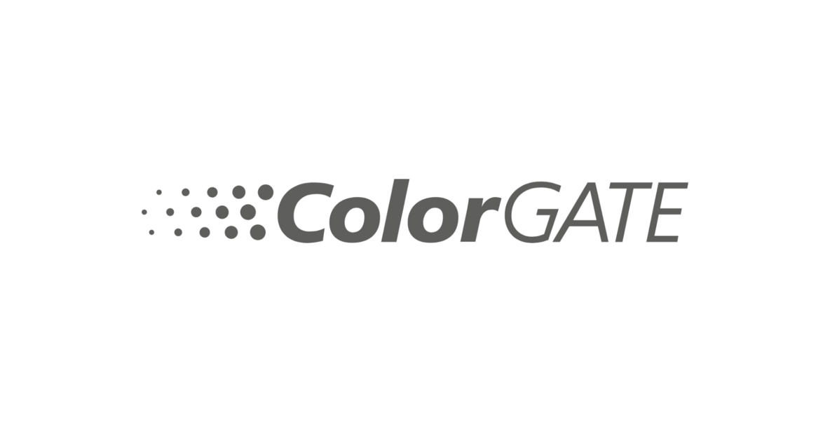 Logo von ColorGATE auf weißer Fläche